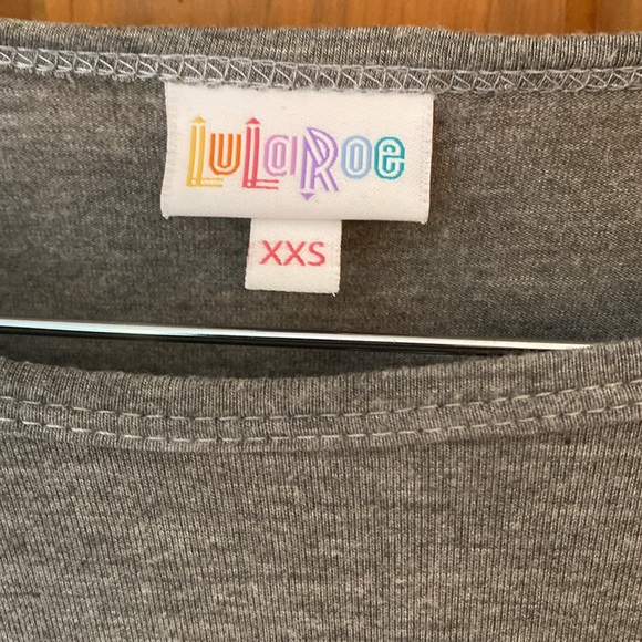 LulaRoe Solid Grey Irma XXS - Picture 2 of 3